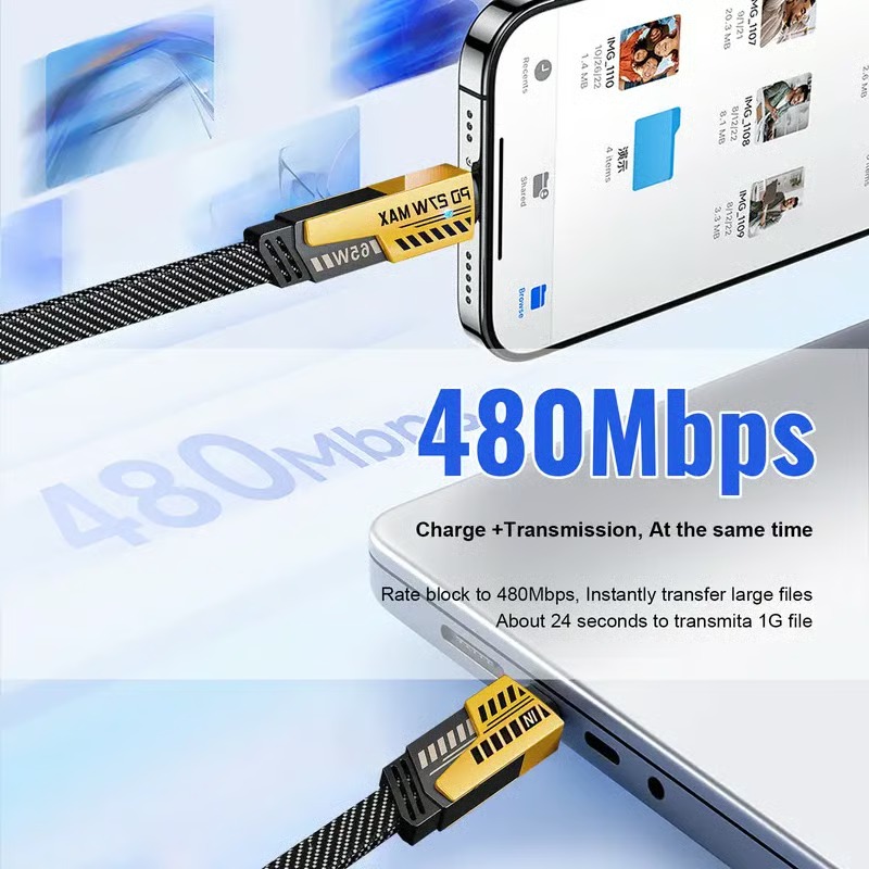 ⚡Clearance Sale🔥Portable Fast Charger, Type C/USB A Dual Ports Adapter,4 in 1 Fast Charging Cable & Data Sync - Image 5