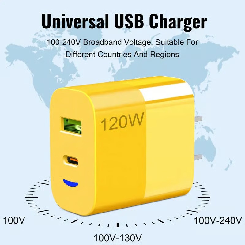 ⚡Clearance Sale🔥Portable Fast Charger, Type C/USB A Dual Ports Adapter,4 in 1 Fast Charging Cable & Data Sync - Image 7